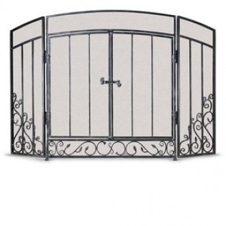 Fireside America Napa Forge 3 Panel Renaissance Screen with Doors
