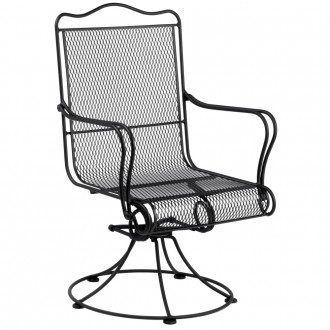 Woodard Tucson High Back Swivel Rocking Dining Arm