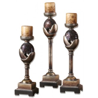 Uttermost Atara Candleholders - Set of 3