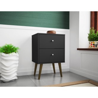 Liberty Mid Century - Modern Nightstand 2.0 - Black - Lifestyle