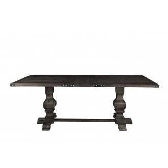 Alpine Furniture Manchester Dining Table in Charcoal - Front