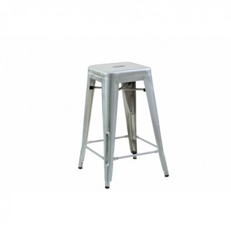H&D Seating Tolix Style Backless Barstool - Set of 4