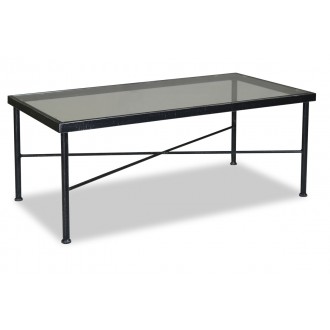 Provence Aluminum Coffee Table - Front Side Angle
