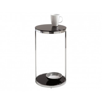 Sunpan Benjamin End Table - Front Angle with Decor