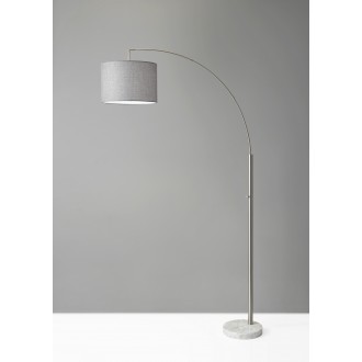 Bowery Arc Lamp - Brushed Steel