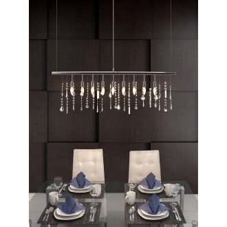 Zuo Modern Shooting Stars Ceiling Lamp Chrome - Lifestyle