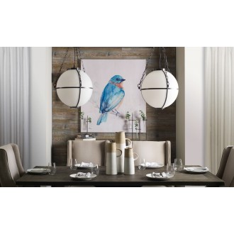 Mercana Maxton II 79x39 Rectangular Brown Solid Wood Top Dark Gunmetal Base Dining Table