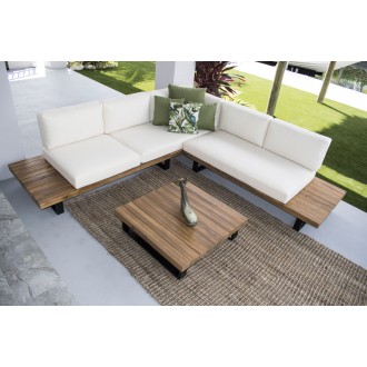 Hospitality Rattan Patio Norman's Cay 3-Piece Sectional Top View