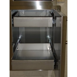 Fire Magic Single Door w/ Dual Drawers