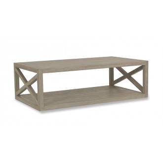 X Coffee Table in Coastal Teak
