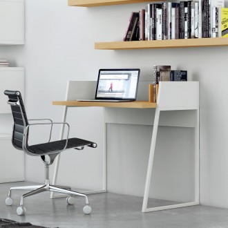 TemaHome Volga Desk in Oak & Pure White - Lifestyle