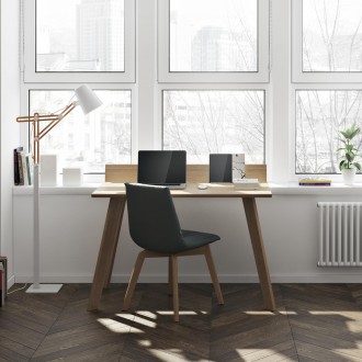 TemaHome Loft Desk in Oak & Pure Black - Lifestyle