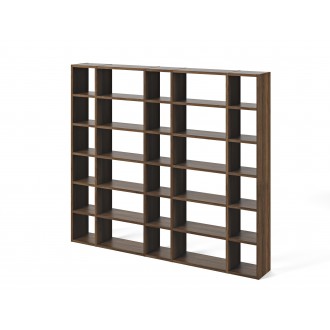 TemaHome Pombal Bookshelf Comp. 2011-055 in Walnut - Angled