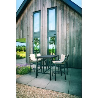 Alfresco Home Milou Gathering Chair | Cushions Inclusive - Set of Four - Lifestyle