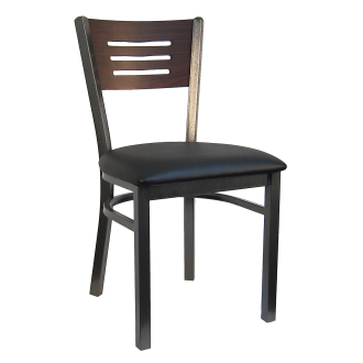 H&D Seating Index Back Metal Chair 6157 - Set of 2