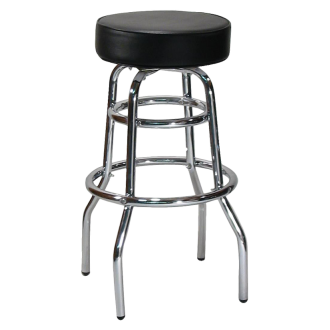 H&D Seating Double Ring Backless Barstool