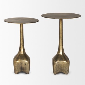 Mercana Risha Large Gold Metal Accent Table 1