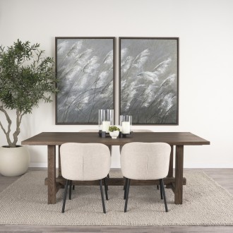 Mercana Suke Medium Brown Rectangular Oak Dining Table
