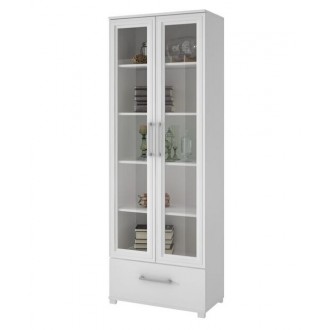 Serra 1.0- 5-Shelf Bookcase in White