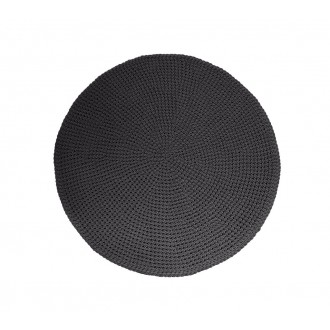 Cane-Line Discover Rug, Dia 78.8",Cane-line Soft Rope, Dark Grey