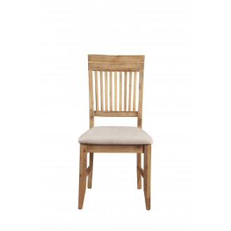 Alpine Furniture Aspen Side Chair, Antique Natural - Set of Two - Front Angle