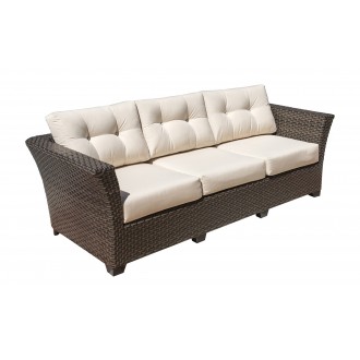 Hospitality Rattan Patio Fiji Sofa with Cushions