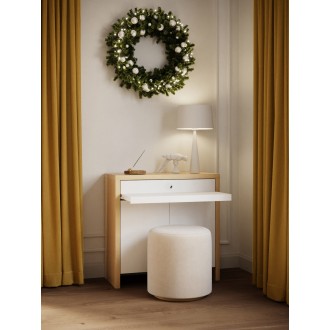 TemaHome Olival Desk in Melamine Light Oak & White - Lifestyle