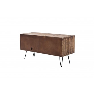 Crawford and Burke Owen Reclaimed Wood 48" Foldable TV Stand, Frontview