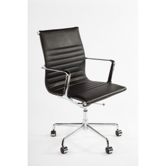 Stilnovo  Mid-Century Genuine Leather Executive Office Chair