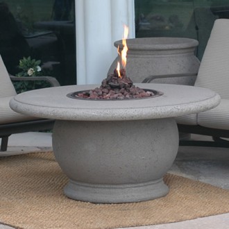 American Fyre Designs Amphora Firetable With Concrete Top