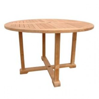 Anderson Teak Tosca 4-Foot Round Table with Frame