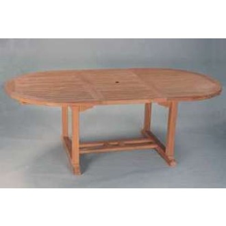 Anderson Teak Bahama 87-inch Oval Extension Table Extra Thick Wood