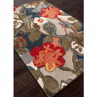 Jaipur Blue Petal Pusher Hand-Tufted Indigo Rug
