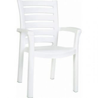 Compamia Marina Resin Dining Arm Chair White - Set of 4