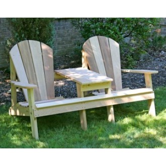 Creekvine Designs Cedar Adirondack Settee