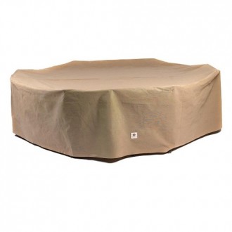 Duck Covers Essential 127"L Rectangle/Oval Patio Table W/ Chairs Cover