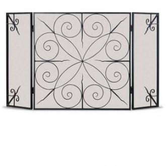 Fireside America Napa Forge Elements 3 Panel Screen - Brushed Bronze