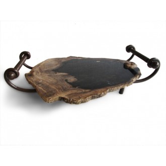 Stilnovo  Good Form Petrified Wood Serving Tray