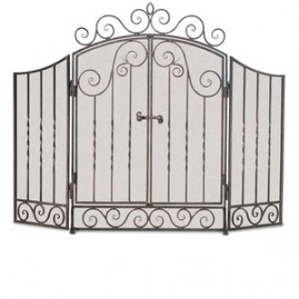 Fireside America Napa Forge 3 Panel Vienna Screen with Doors