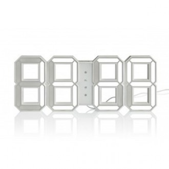Stilnovo The White LED Clock - Silver