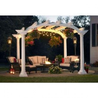 Outdoor Greatroom Company Cape Cod Pergola - Lifestyle