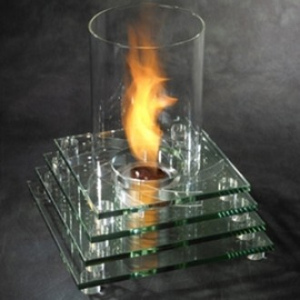 Outdoor Greatroom Company Harmony Tabletop Fire Pit - Lit