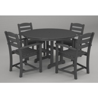 Poly-Wood La Casa 5-Pc. Dining Set in Slate Grey