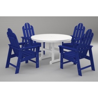 Poly-Wood Long Island 5-Pc. Dining Set in Pacific Blue