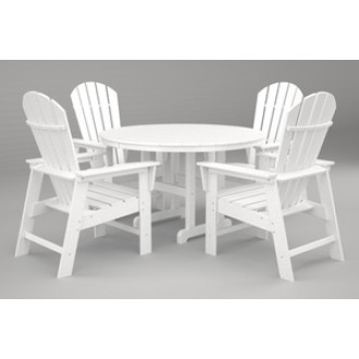 Poly-Wood South Beach 5-Pc. Dining Set in White