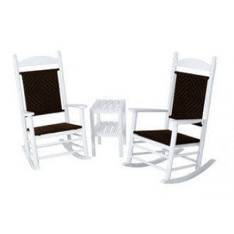 POLYWOOD¨ Jefferson 3-Piece Woven Rocker Set