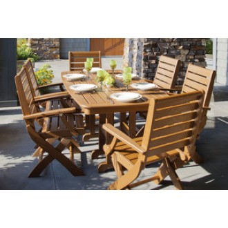 POLYWOOD Signature 7-Piece Dining Set - Lifestyle 