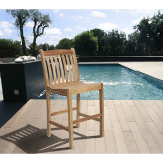 International Home Miami Amazonia Teak Eden 2 pc Teak Barstools