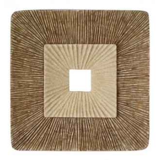 Screen Gems 26" Sandstone Square Design Wall Plaque - Set of 2