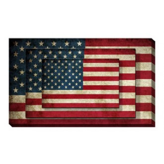 Screen Gems Canvas Printing America Flag Wall Art